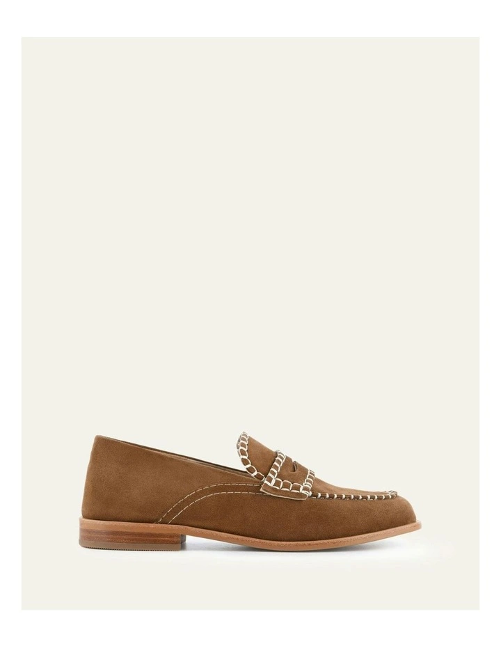 Eleanor Loafers in Biscuit Suede image 1
