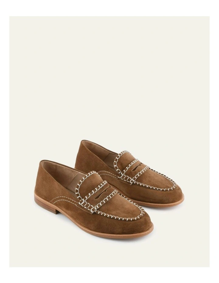 Eleanor Loafers in Biscuit Suede image 2