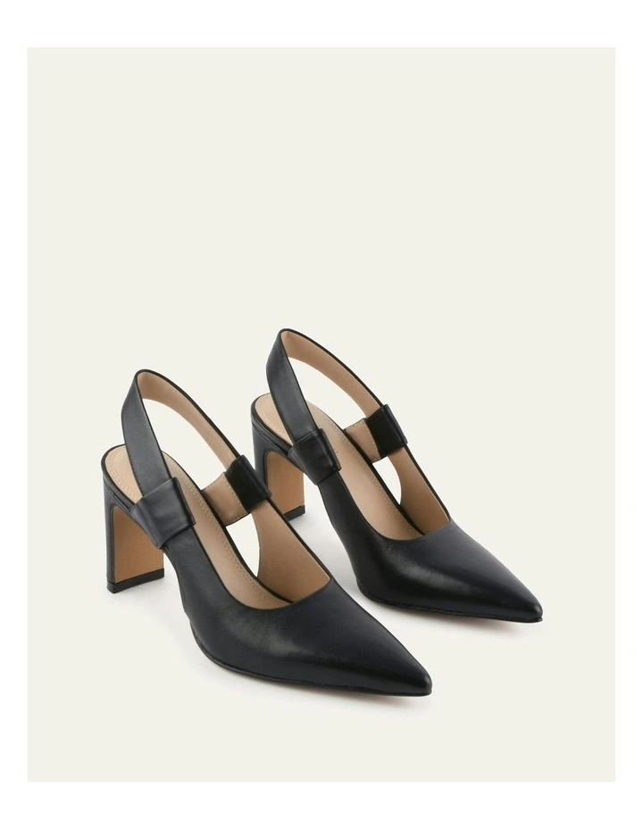 Shepard Leather High Heels in Black image 2