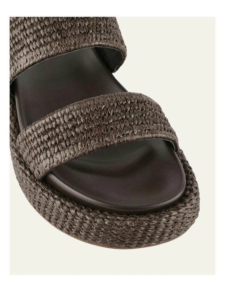 Marco Flat Sandals in Bitter Choc image 4