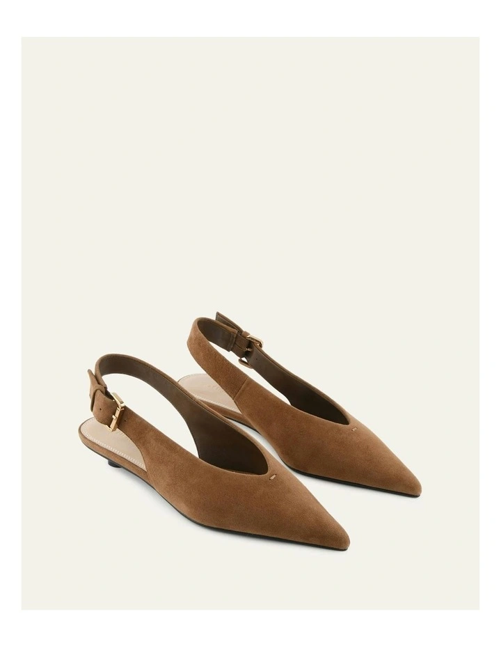 Albie Dress Flats in Brown image 2
