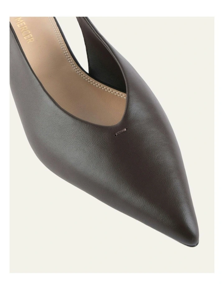 Albie Dress Leather Flats in Bitter Chocolate image 3