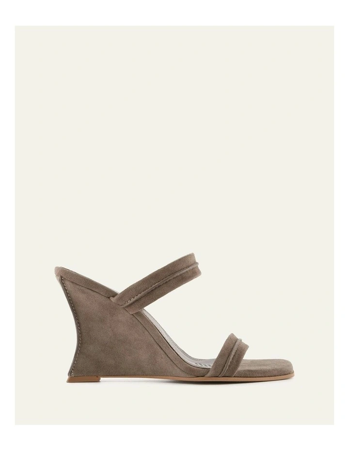 Zinnia High Heel Suede Sandals in Brown image 1