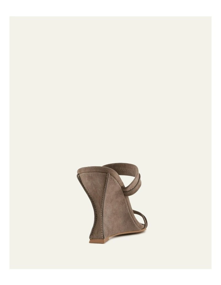Zinnia High Heel Suede Sandals in Brown image 5