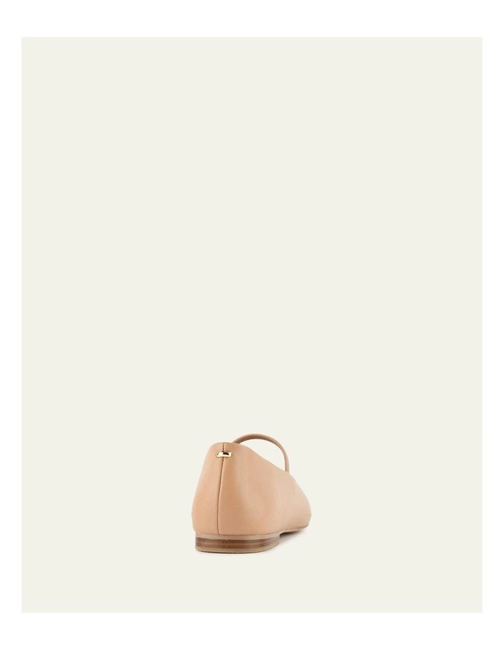 Avery Casual Flats in Tan Leather image 4