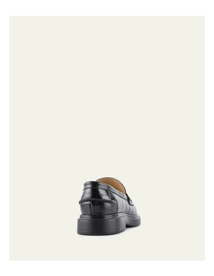 Jarvis Loafers in Black Croc image 5