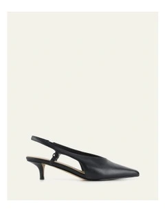 Ronnie Low Heels in Black Leather