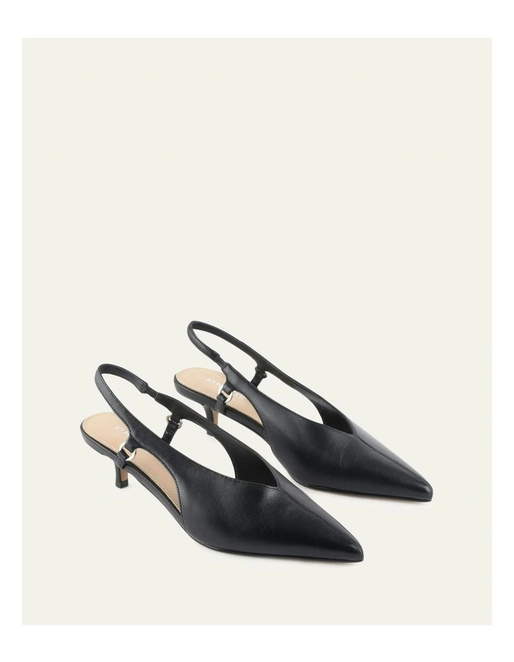 Ronnie Low Heels in Black Leather image 2