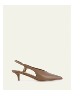 Ronnie Low Heels in Sepia Leather