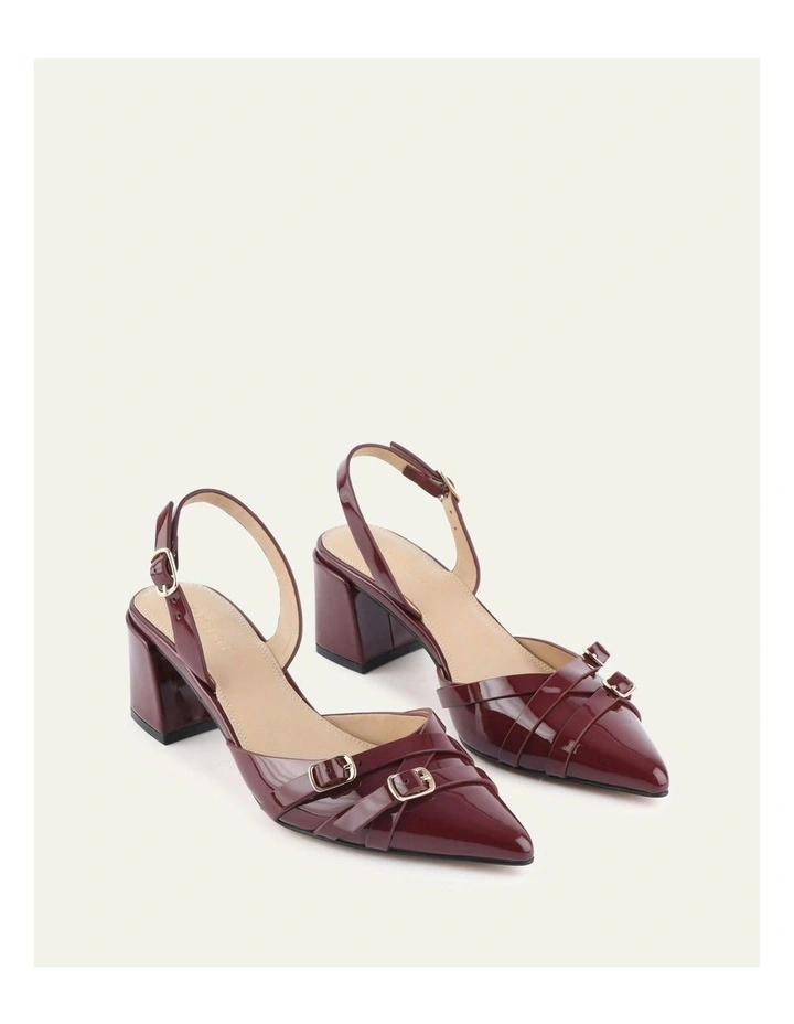 Coby Low Heels in Mulberry Patent image 2