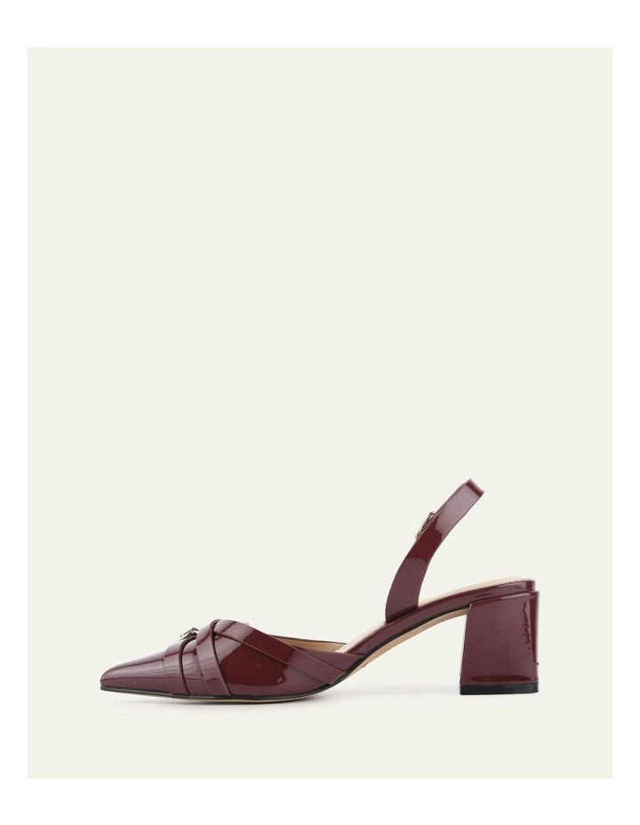 Coby Low Heels in Mulberry Patent image 5