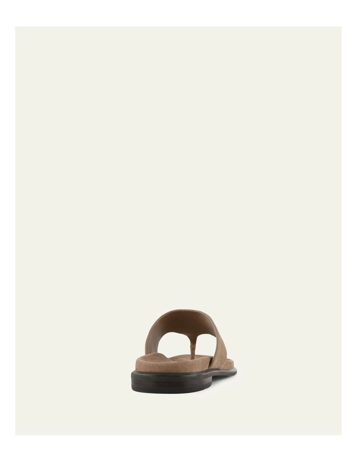 Toby Flat Sandals in Latte Suede image 5