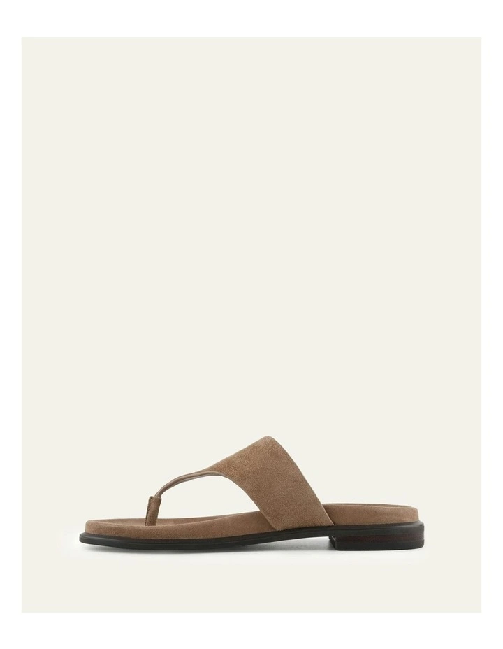Toby Flat Sandals in Latte Suede image 6