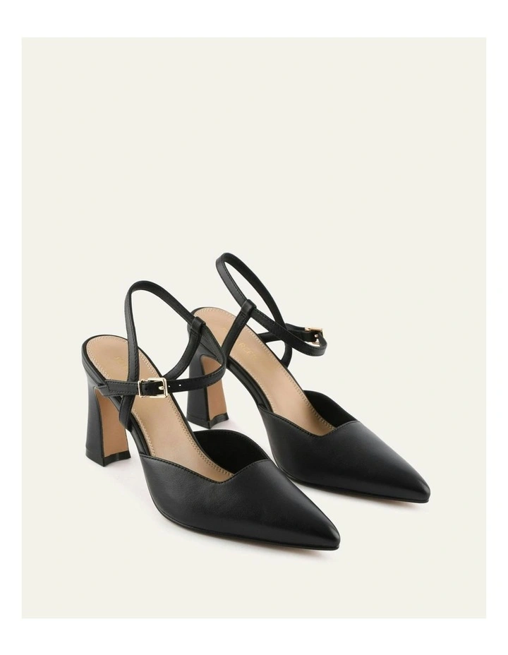 Dawn High Heels in Black Leather image 2