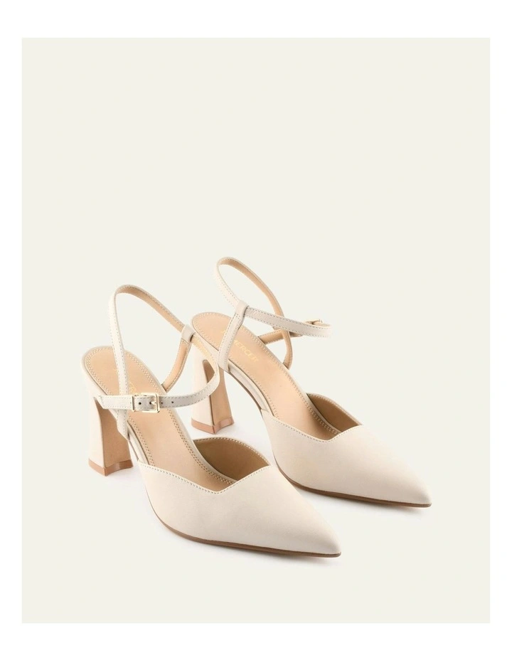 Dawn High Heels in Off White Leather image 2