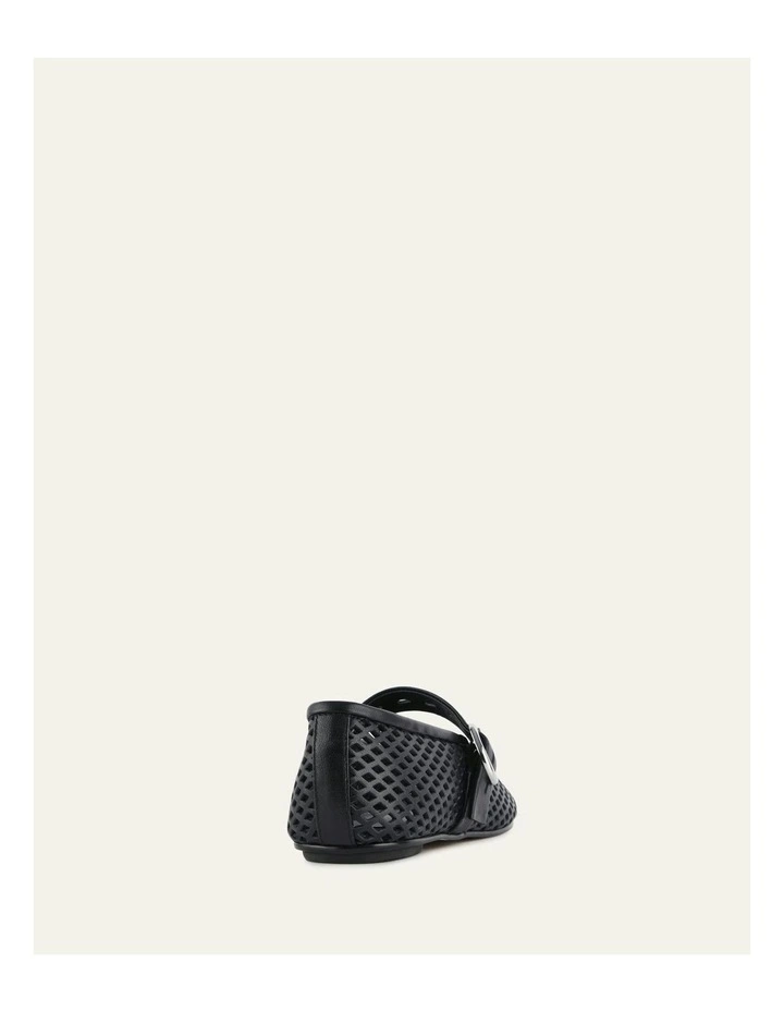 Ginger Leather Flats Ballet in Black image 4