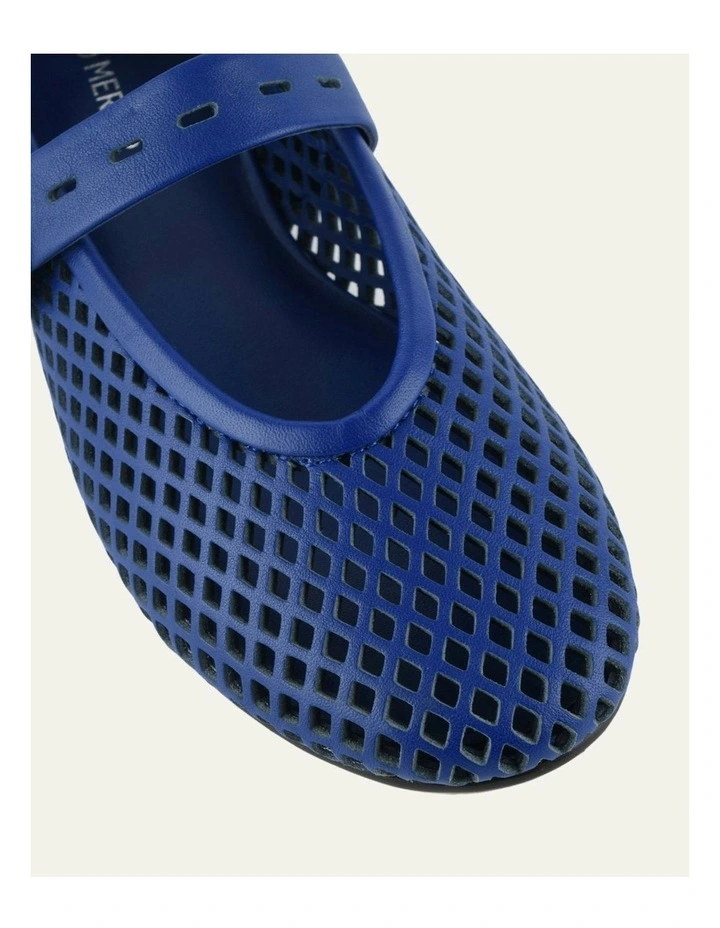 Ginger Flats Ballet in Cobalt Leather image 4