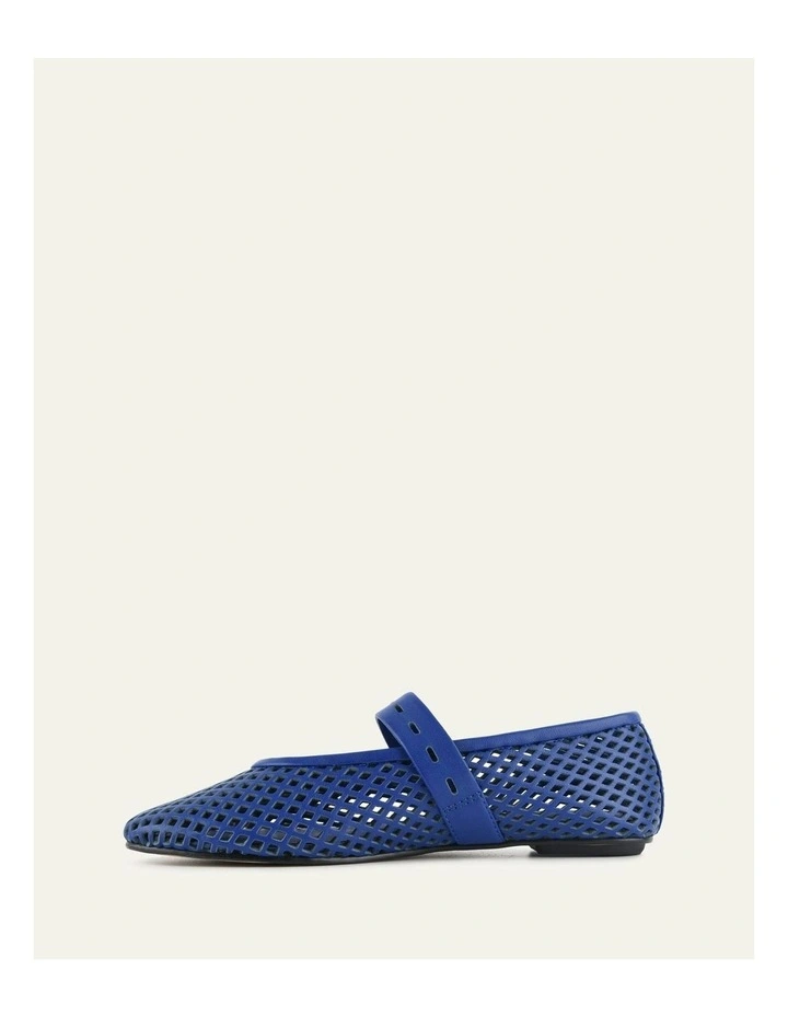 Ginger Flats Ballet in Cobalt Leather image 6