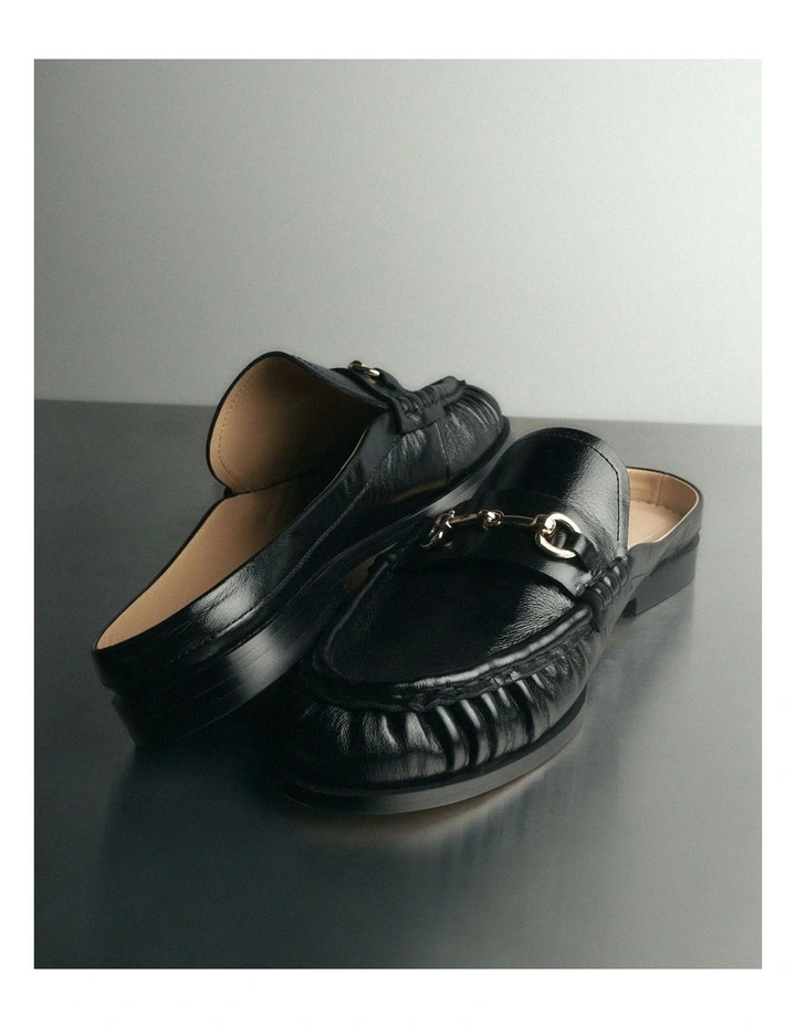 Maggie Loafers in Black Leather image 7