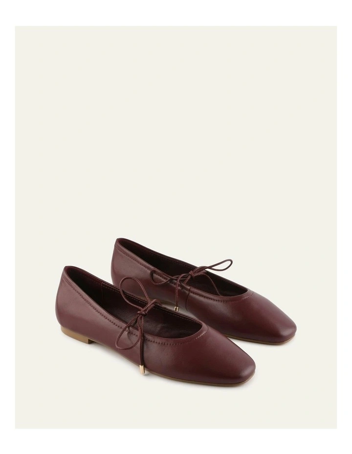 Petal Leather Casual Flats in Mulberry image 2