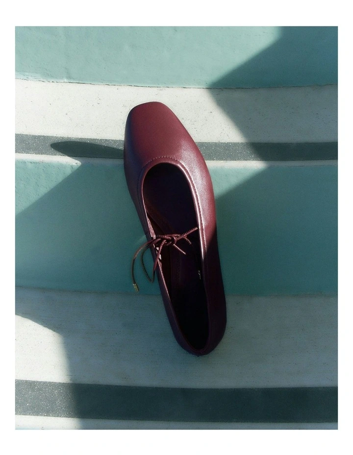 Petal Leather Casual Flats in Mulberry image 6