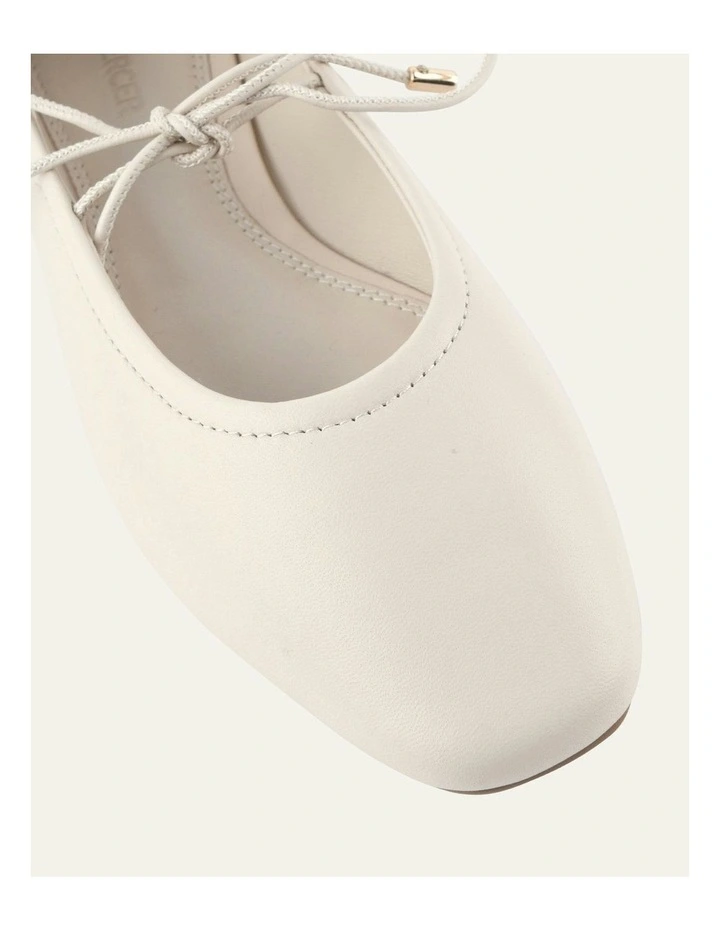 Petal Leather Casual Flats in Off White image 4
