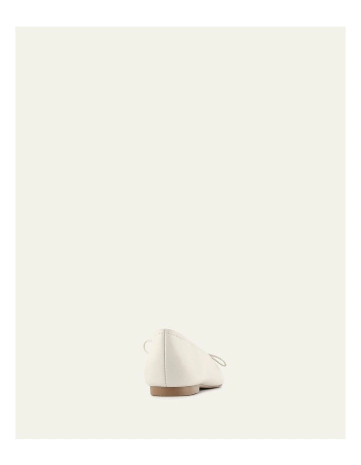 Petal Leather Casual Flats in Off White image 5