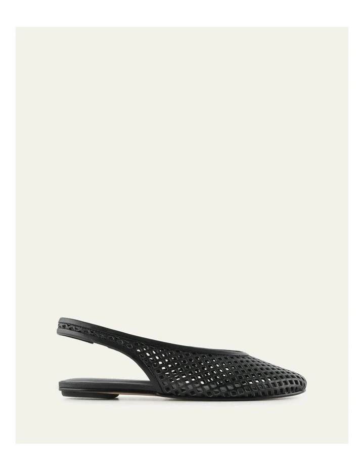 Ginko Casual Flats in Black Leather image 1