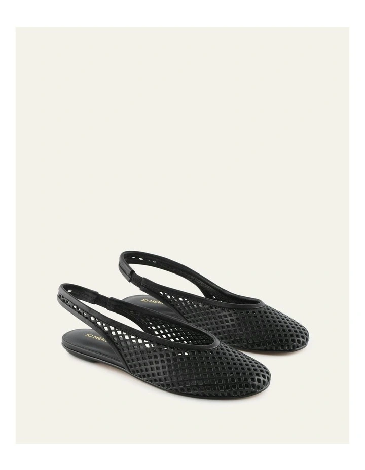 Ginko Casual Flats in Black Leather image 3