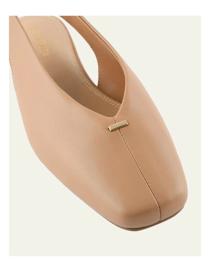 Ashlee Dress Flats in Tan Leather image 4