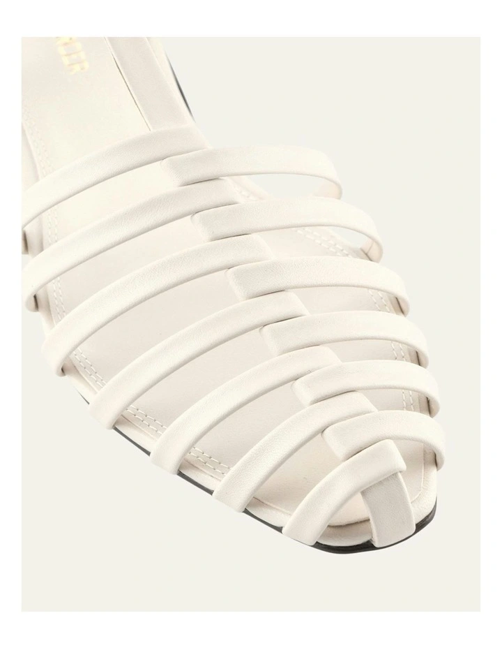 Nancy Dress Flats in Off White Leather image 4