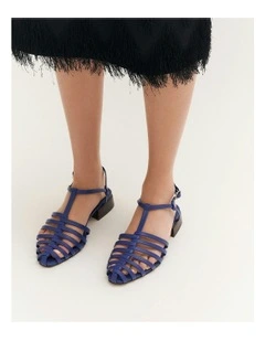 Nancy Dress Flats in Cobalt