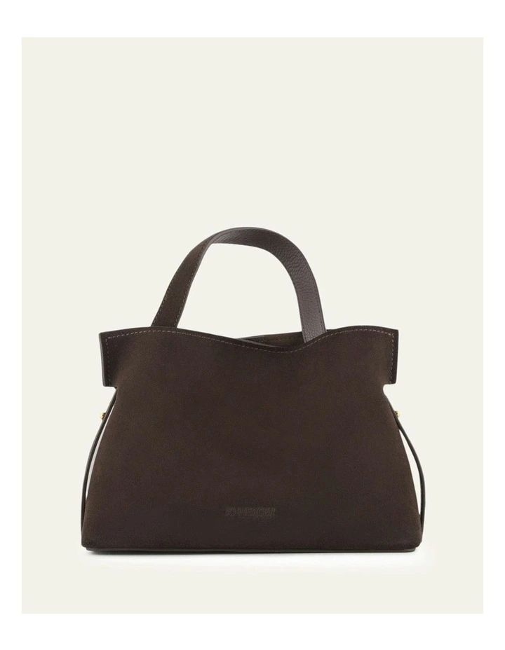 Mishi Crossbody Bag in Bitter Choc Suede image 1