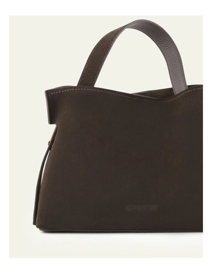 Mishi Crossbody Bag in Bitter Choc Suede image 2