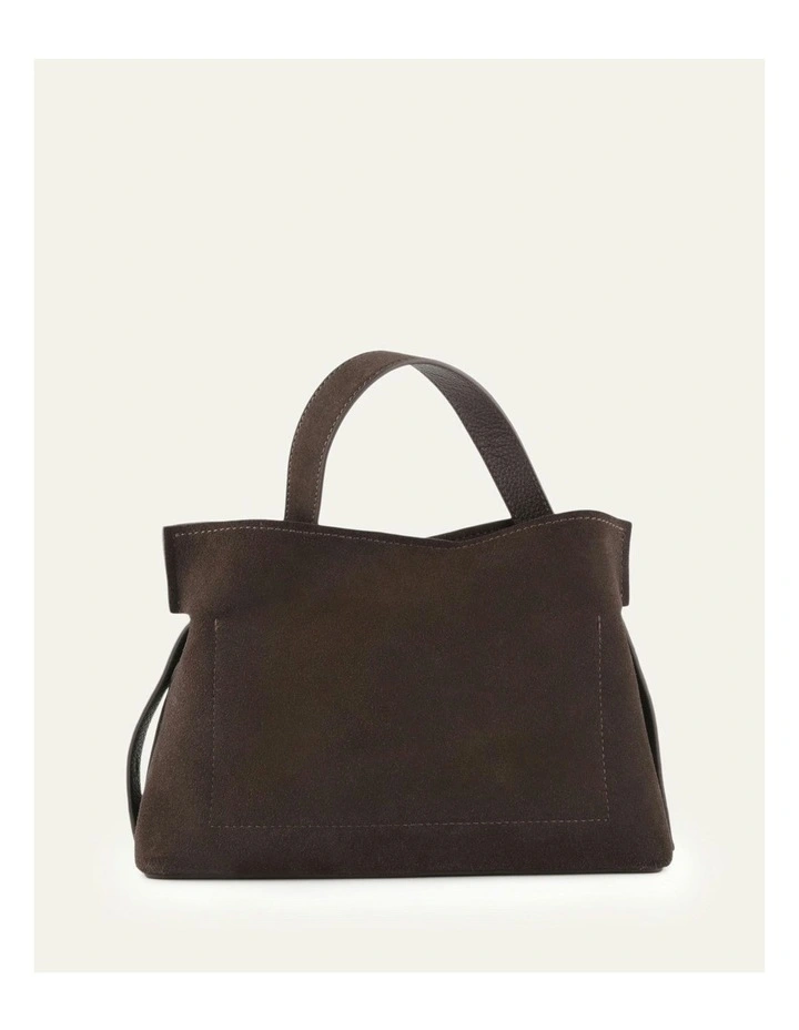 Mishi Crossbody Bag in Bitter Choc Suede image 3