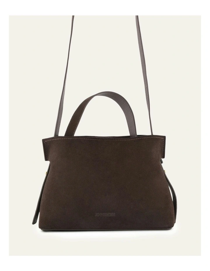 Mishi Crossbody Bag in Bitter Choc Suede image 4