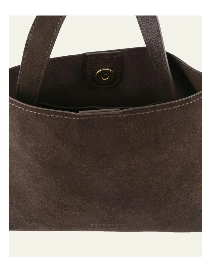 Mishi Crossbody Bag in Bitter Choc Suede image 5