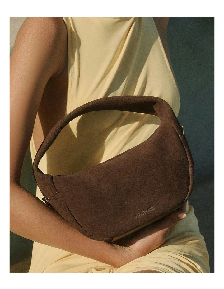 Molly Crossbody Bag in Bitter Choc Suede image 2