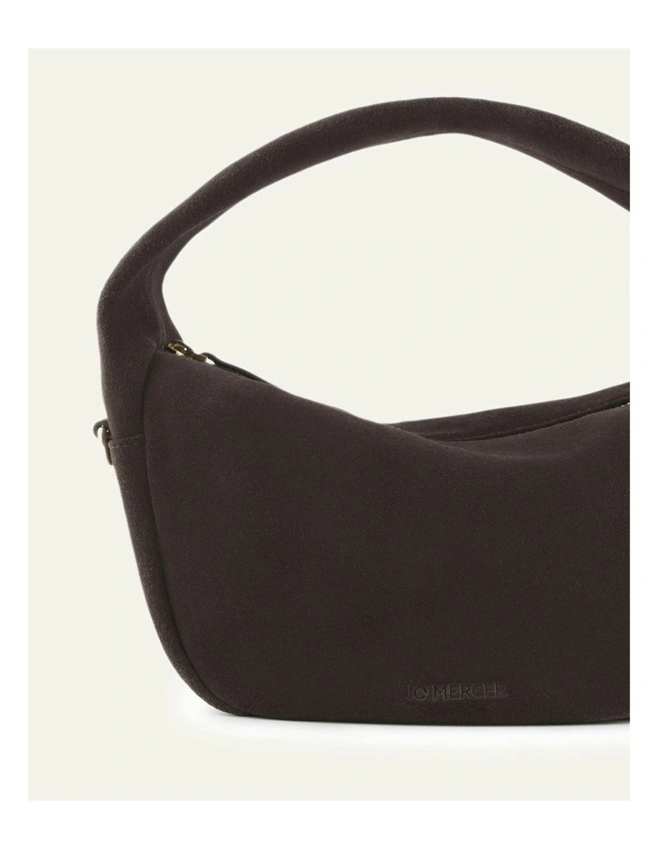 Molly Crossbody Bag in Bitter Choc Suede image 3