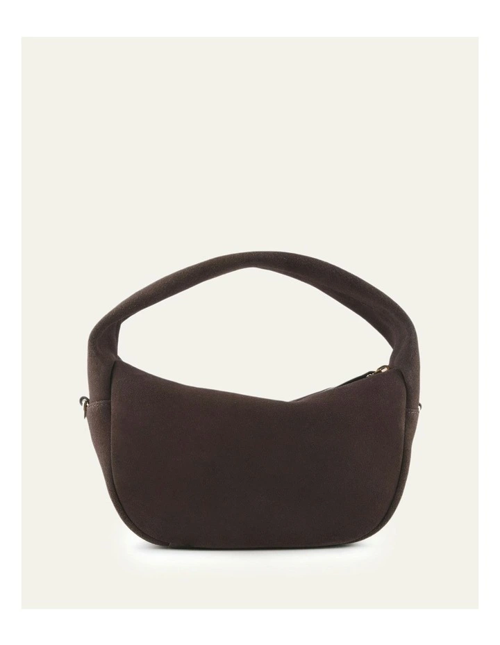 Molly Crossbody Bag in Bitter Choc Suede image 4