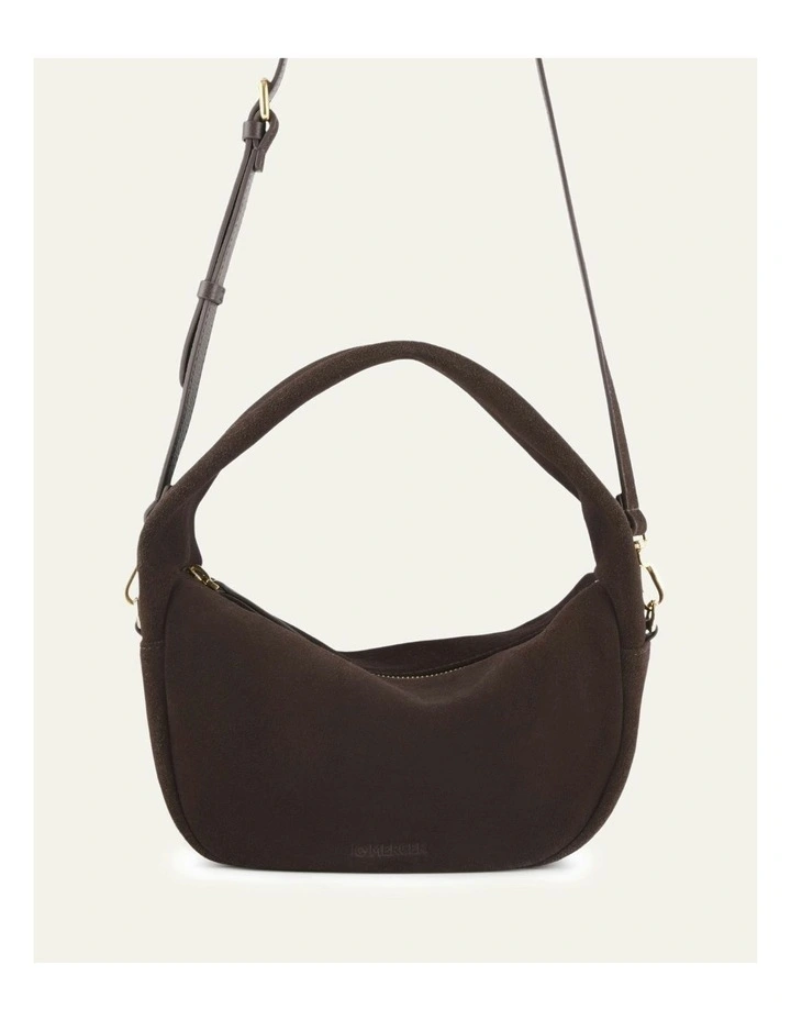 Molly Crossbody Bag in Bitter Choc Suede image 6