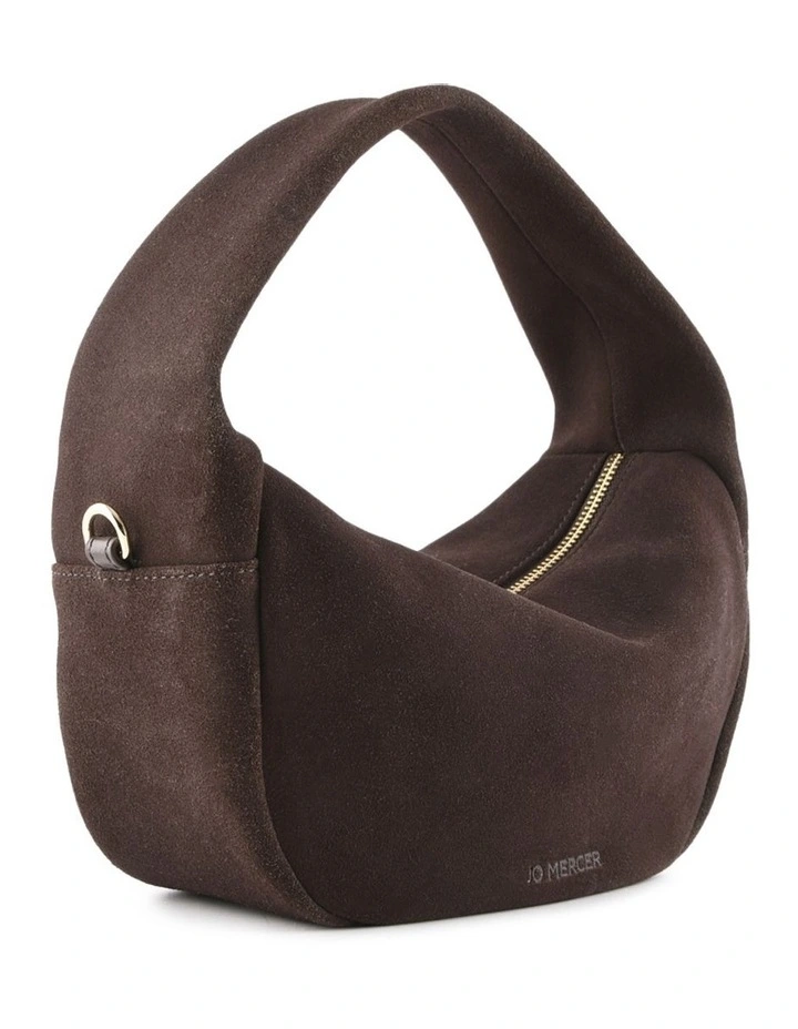 Molly Crossbody Bag in Bitter Choc Suede image 7