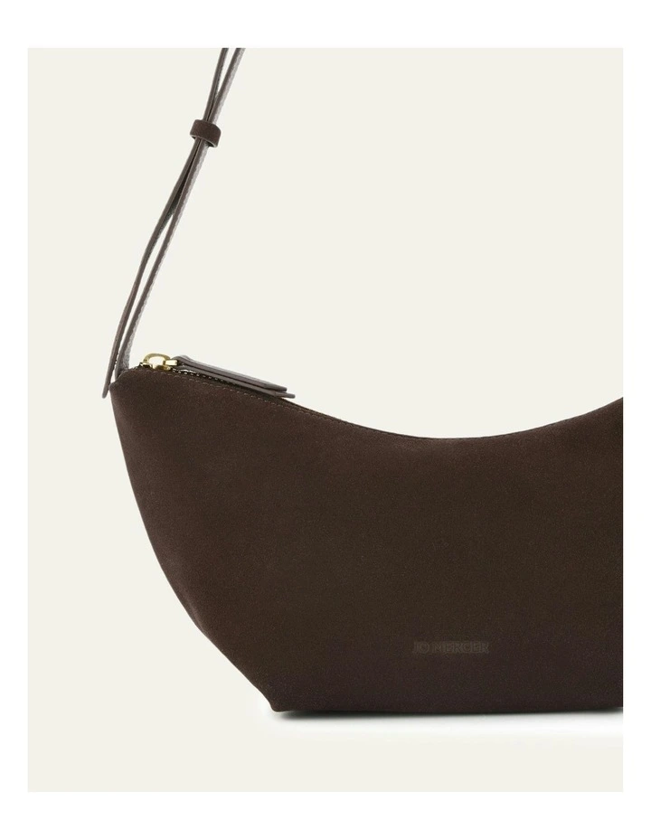 Fleet Crossbody Bag in Bitter Choc Suede image 2