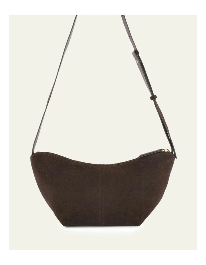 Fleet Crossbody Bag in Bitter Choc Suede image 3