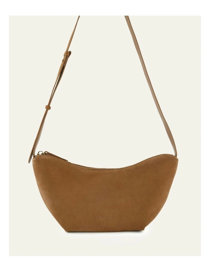 Fleet Crossbody Bag in Biscuit Suede image 1