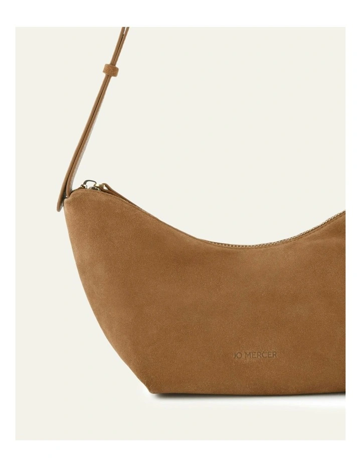 Fleet Crossbody Bag in Biscuit Suede image 3