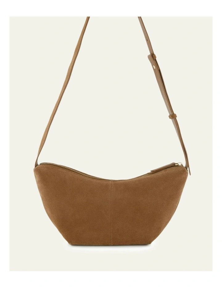 Fleet Crossbody Bag in Biscuit Suede image 4
