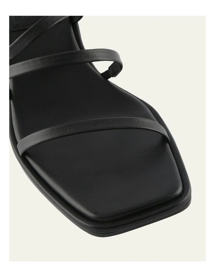 Tucker Mid Heel Sandals in Black image 5