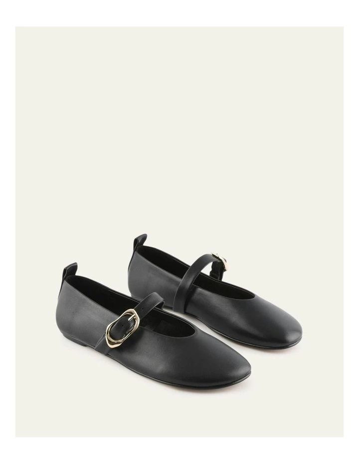 Valley Ballet Flats in Black image 3