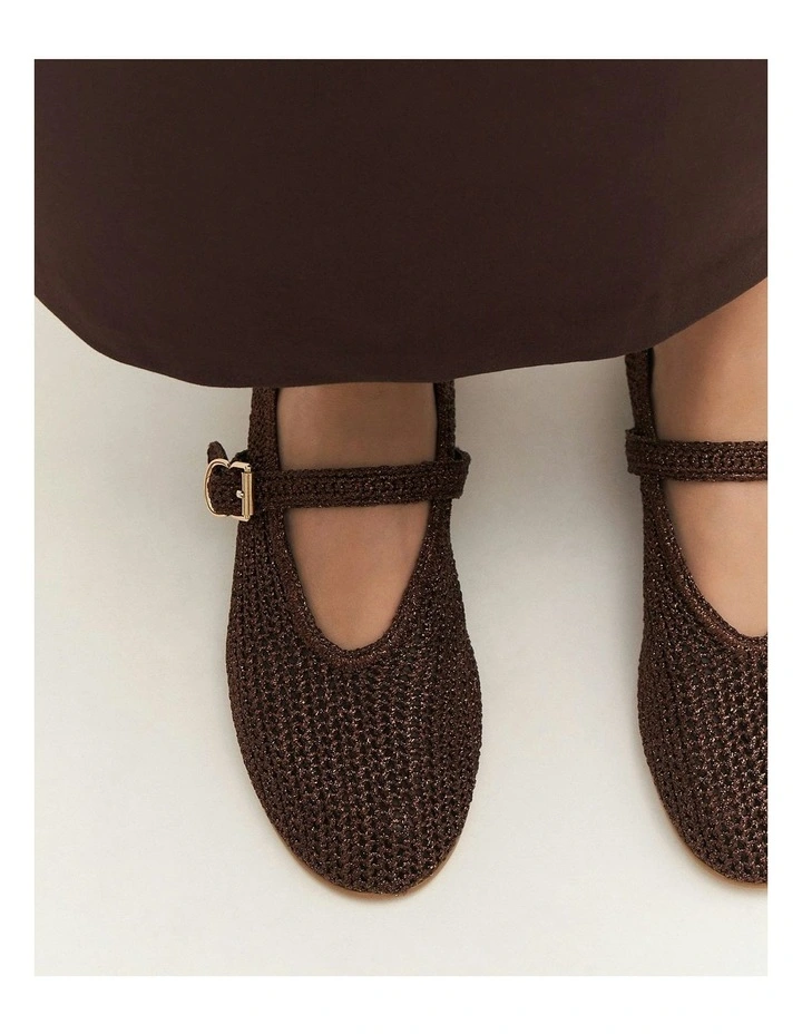 Georgie Ballet Flats in Bronze image 1